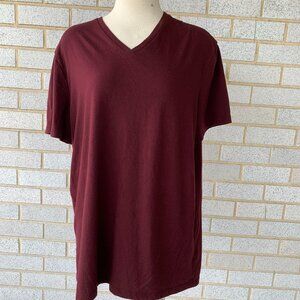 GOODFELLOW EVERY WEAR MENS TEE SIZE L 60% COTTON 40% POLYESTER MAROON